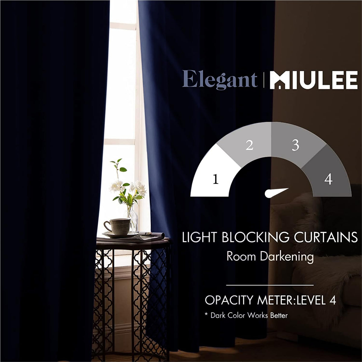 MIULEE grommets close-up highlighting rust-resistant hardware