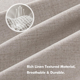 MIULEE blackout curtains demonstrating noise reduction effect for a quieter room.