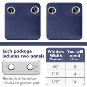 MIULEE packaging display illustrating two-panel ready-made set