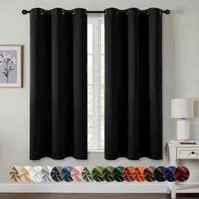 MIULEE blackout curtains pair with 40x68 light blocking panels for deeper room darkness.