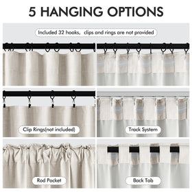 MIULEE curtains offer easy care with iron or steam, preserving texture and color.