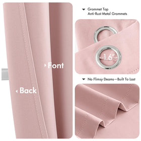 MIULEE blackout curtains demonstrate thermal insulation to help keep rooms comfortable.