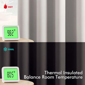 MIULEE blackout curtains thermal insulation layer helps keep room comfortable.