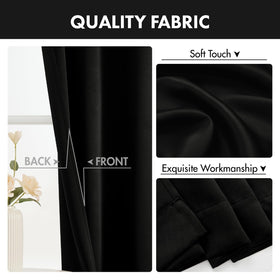MIULEE blackout set covers wide windows with 160 inches total width.