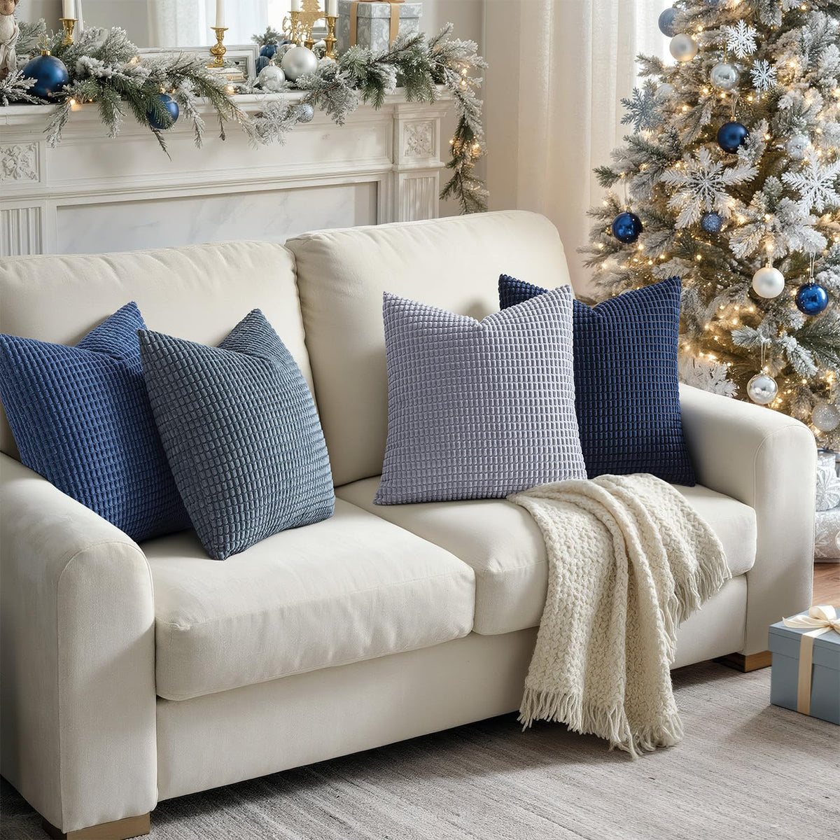 MIULEE 20x20 pillow covers offer effortless mix-and-match with existing furniture.