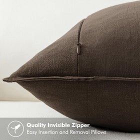 MIULEE boho farmhouse neutral decor pillow cover ideal for couch or bed