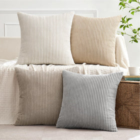 Close-up of MIULEE corduroy texture adds luxurious softness.