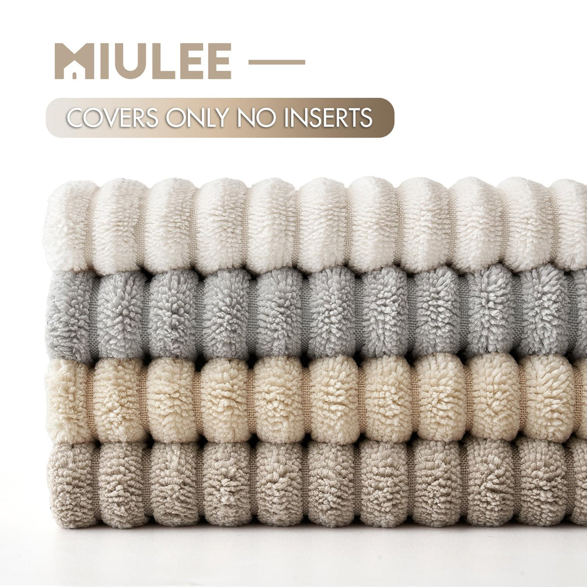 18x18 inch pillow covers fit standard inserts for easy refresh.