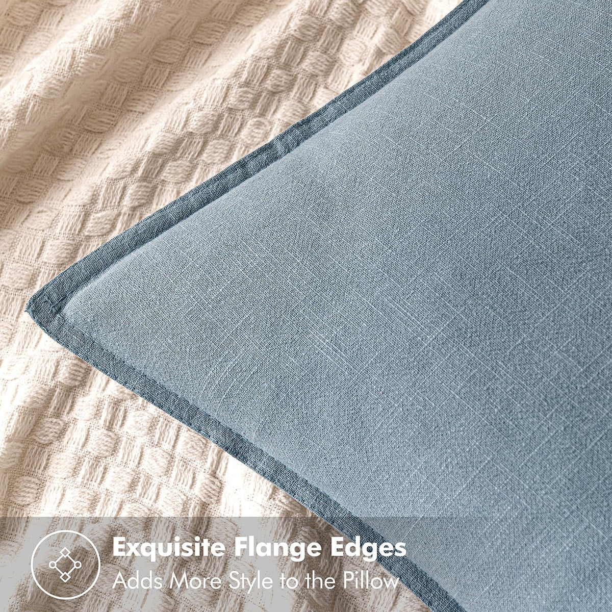 MIULEE pillow cover with flange edges for a chic, finished look