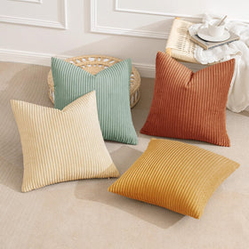MIULEE Boho Farmhouse rust gradient pillow cover for chic bedroom decor