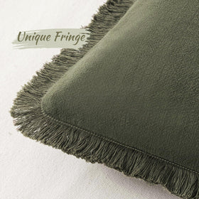 MIULEE boho fringe edge pillow cover adds casual elegance to sofas.
