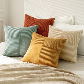 MIULEE boho patchwork design complements living room or bedroom decor