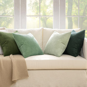 MIULEE pillow cover on floor seating scene highlights luxurious texture and cabin vibe.
