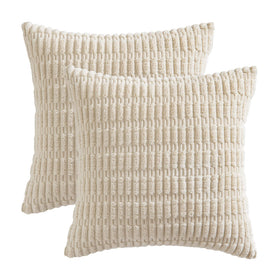 MIULEE boho stripe texture adds visual interest to cushions.