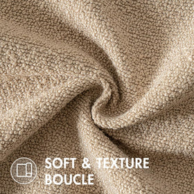 MIULEE boucle cover is easy to care for and durable.