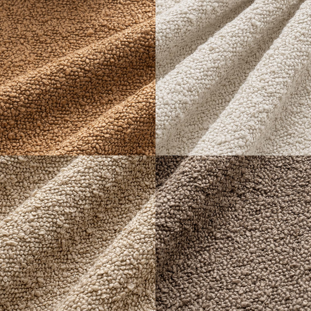 MIULEE Boucle pillow cover packaging image showing four-pack set for easy decor refresh