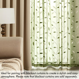 MIULEE sheer curtains create a bright, airy atmosphere in dining spaces.