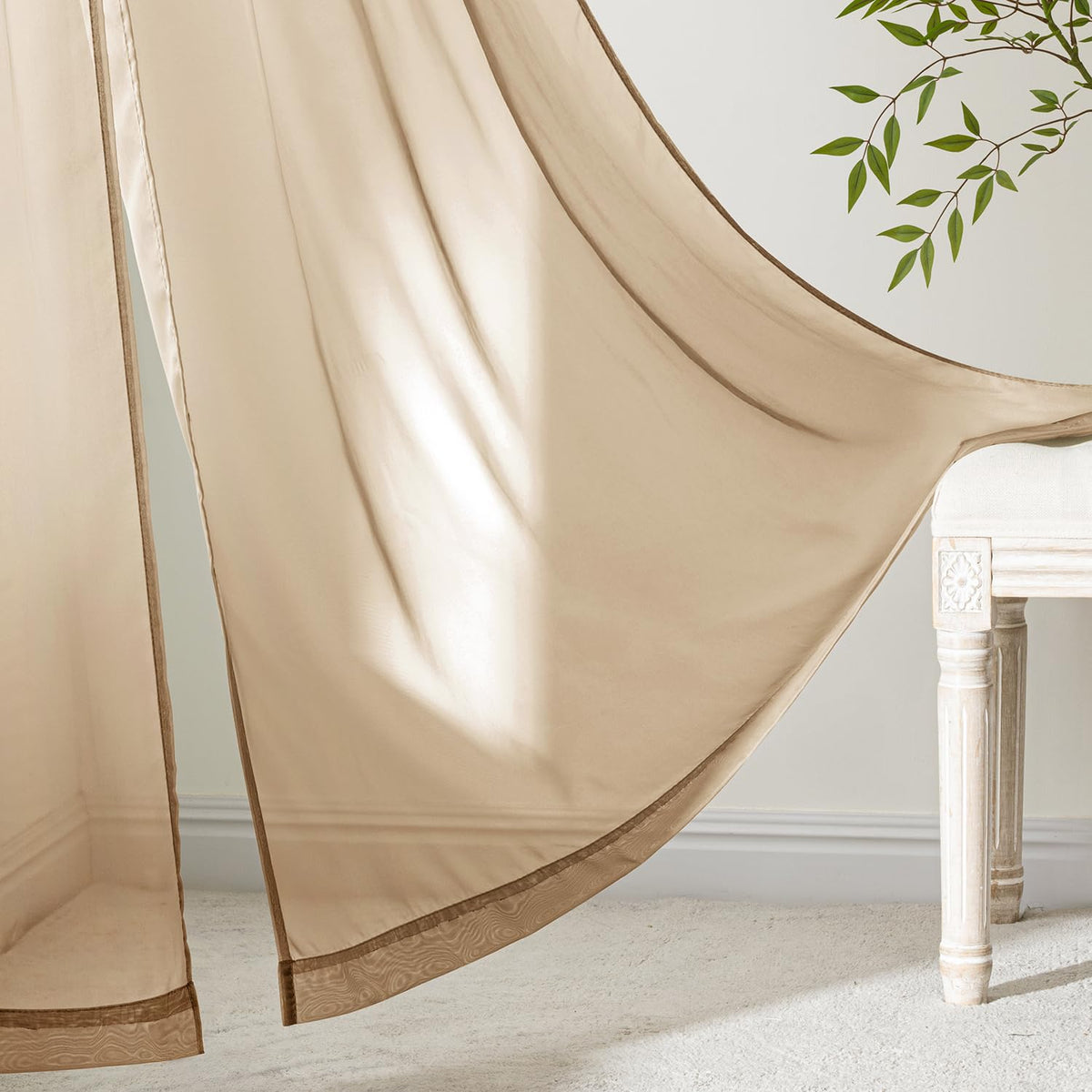 MIULEE curtains enhance bedrooms and living rooms with elegant breezy mood