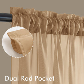 MIULEE rod-pocket curtains install easily and hang neatly