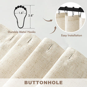 MIULEE buttonhole design offers a clean, easy installation