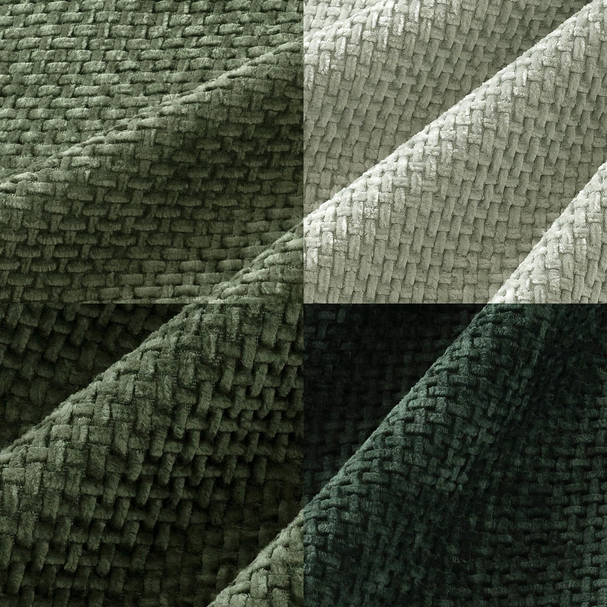 MIULEE set of 4 pillow covers enhances living room decor with cohesive green tone