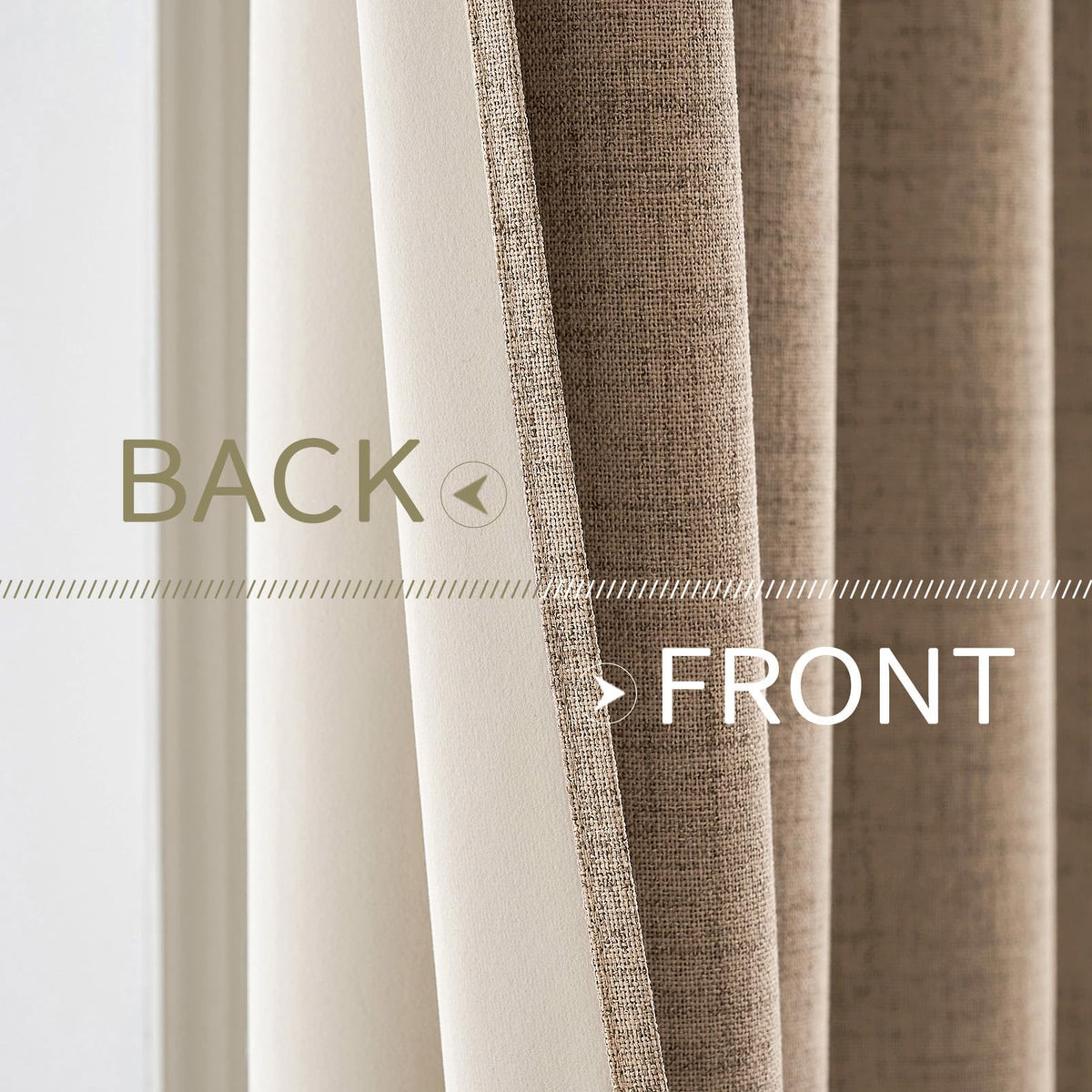 MIULEE copper brown panels offer privacy and energy efficiency without sacrificing style.