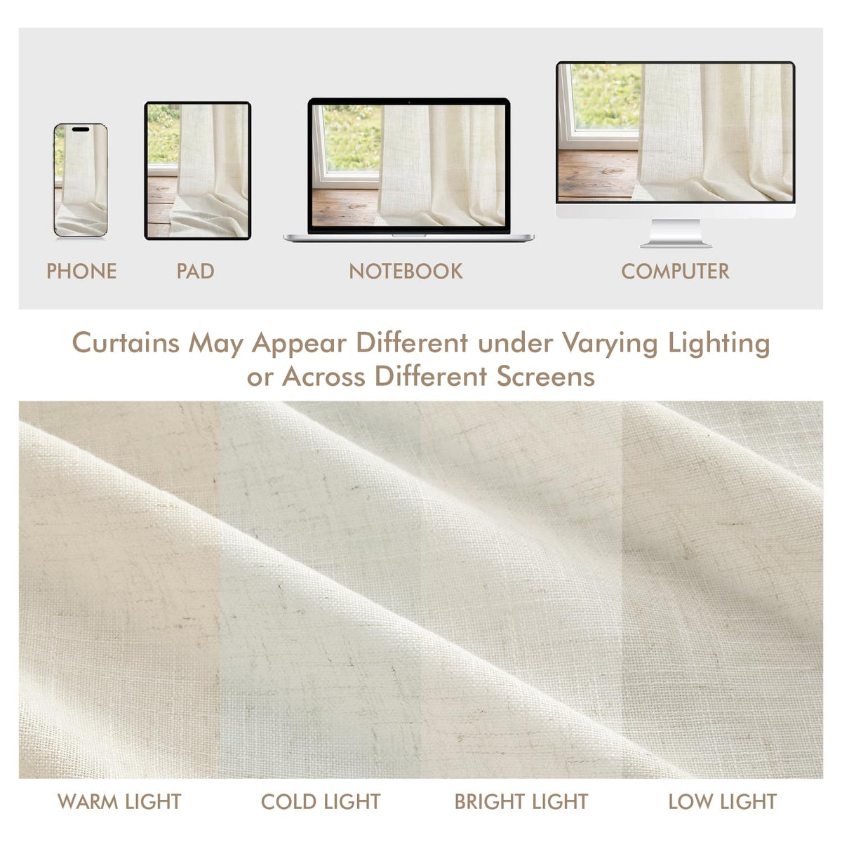 MIULEE 42-84 inch curtains suitable for various windows and decor styles