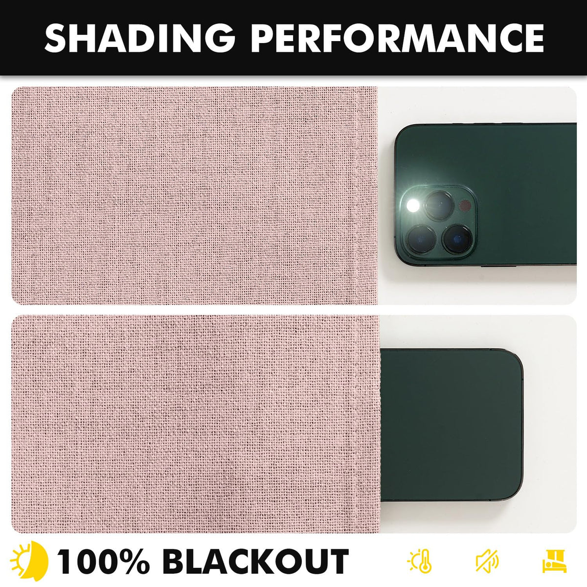 MIULEE easy-care fabric with wrinkle-free presentation.