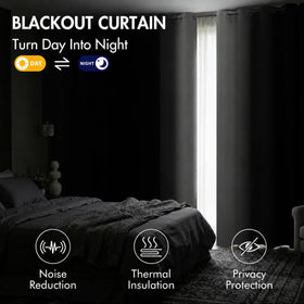 MIULEE grommet-top curtains enable easy installation and smooth operation.