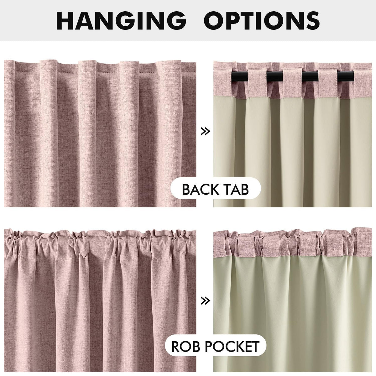 MIULEE curtains illustrating light control that supports daytime naps.