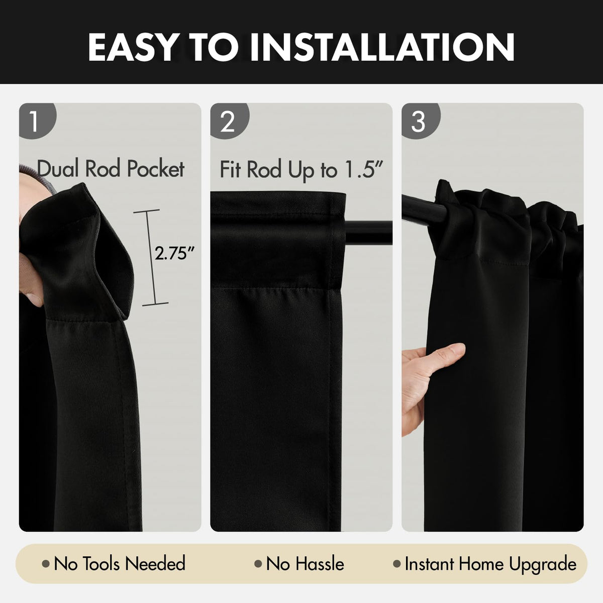 MIULEE curtains are machine washable on a cold gentle cycle.