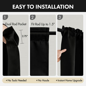 MIULEE curtains are machine washable on a cold gentle cycle.