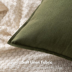 MIULEE euro sham back zipper close-up for a clean, seamless look on a couch