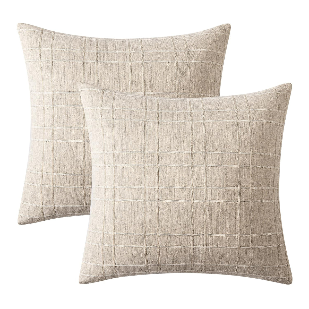 MIULEE decorative pillow covers on sofa add texture and warmth