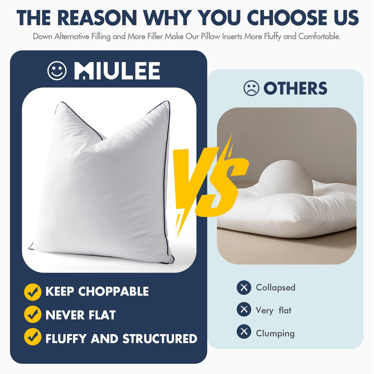 MIULEE dryer-friendly care helps restore fluff and shape after washing