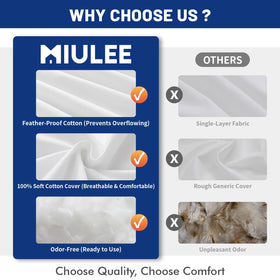 MIULEE dryer fluff reminder helps restore loft after unpacking