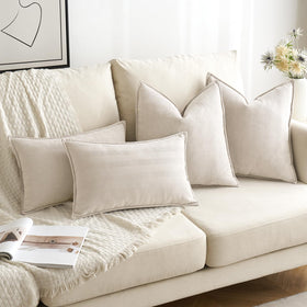 MIULEE durable stitched seams highlighting long-lasting pillow covers