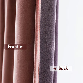 MIULEE dusty rose velvet curtains thermal insulation for energy efficiency