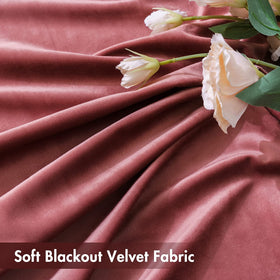 MIULEE Dusty Rose velvet curtains showcase rich texture and warm light diffusion.