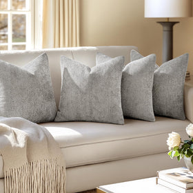 MIULEE easy-care chenille covers are machine-washable for hassle-free upkeep
