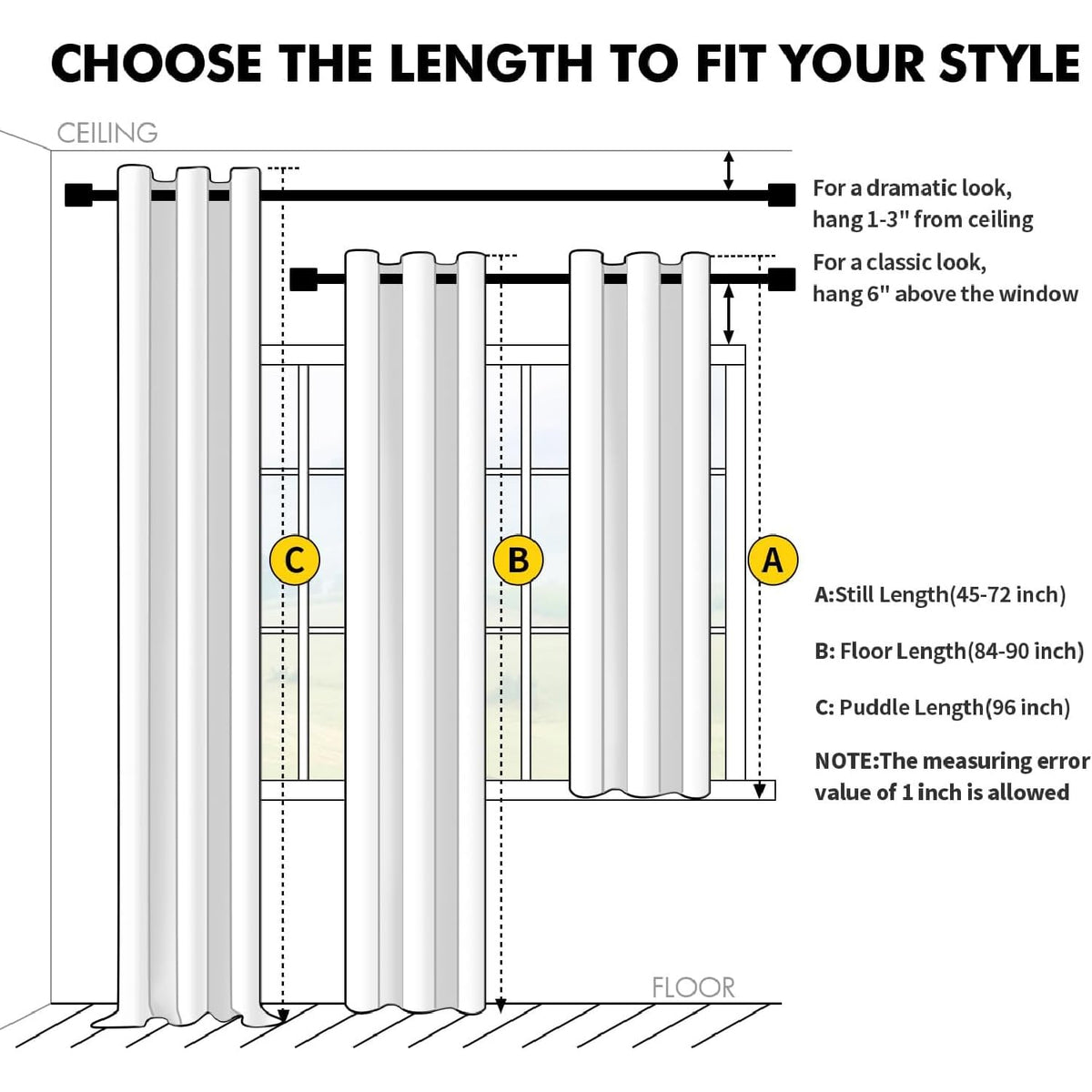 MIULEE easy-care curtains are machine washable for quick maintenance.