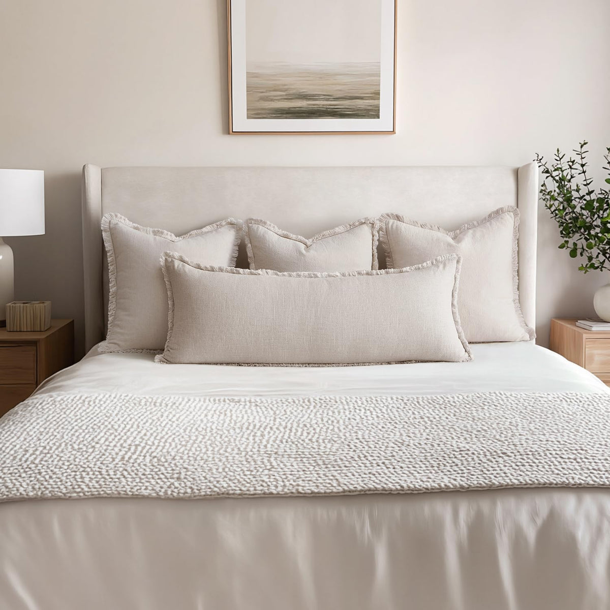 MIULEE easy-care pillow cover with gentle washing for longevity.