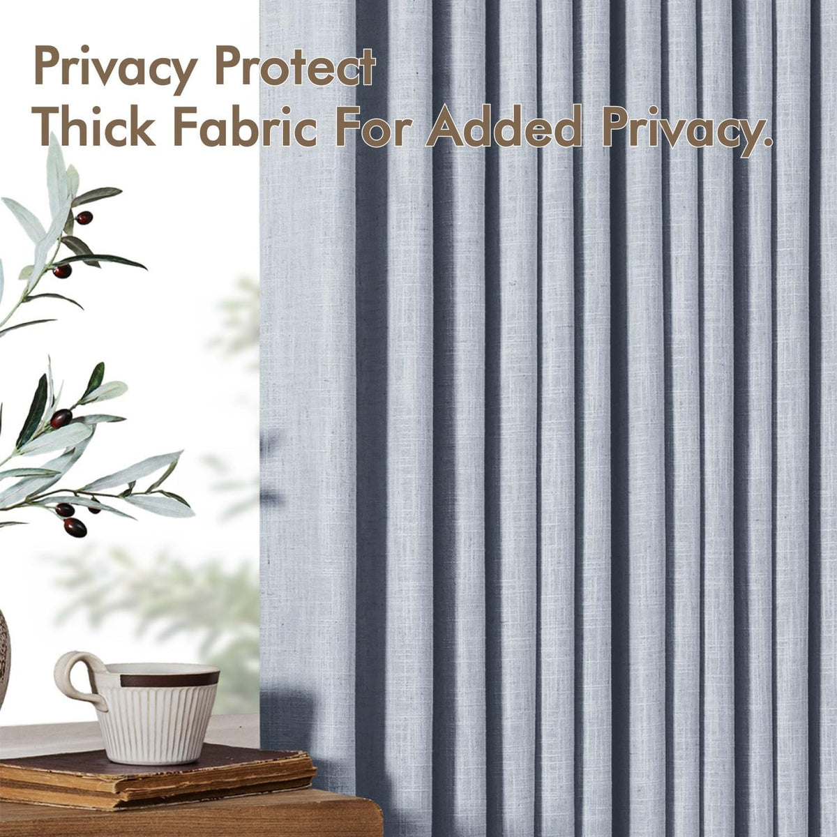 MIULEE easy-care curtains are machine washable for quick refresh.