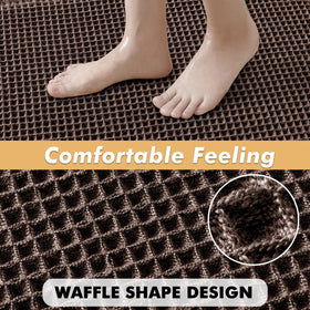 MIULEE easy care bath mats machine washable for quick refresh