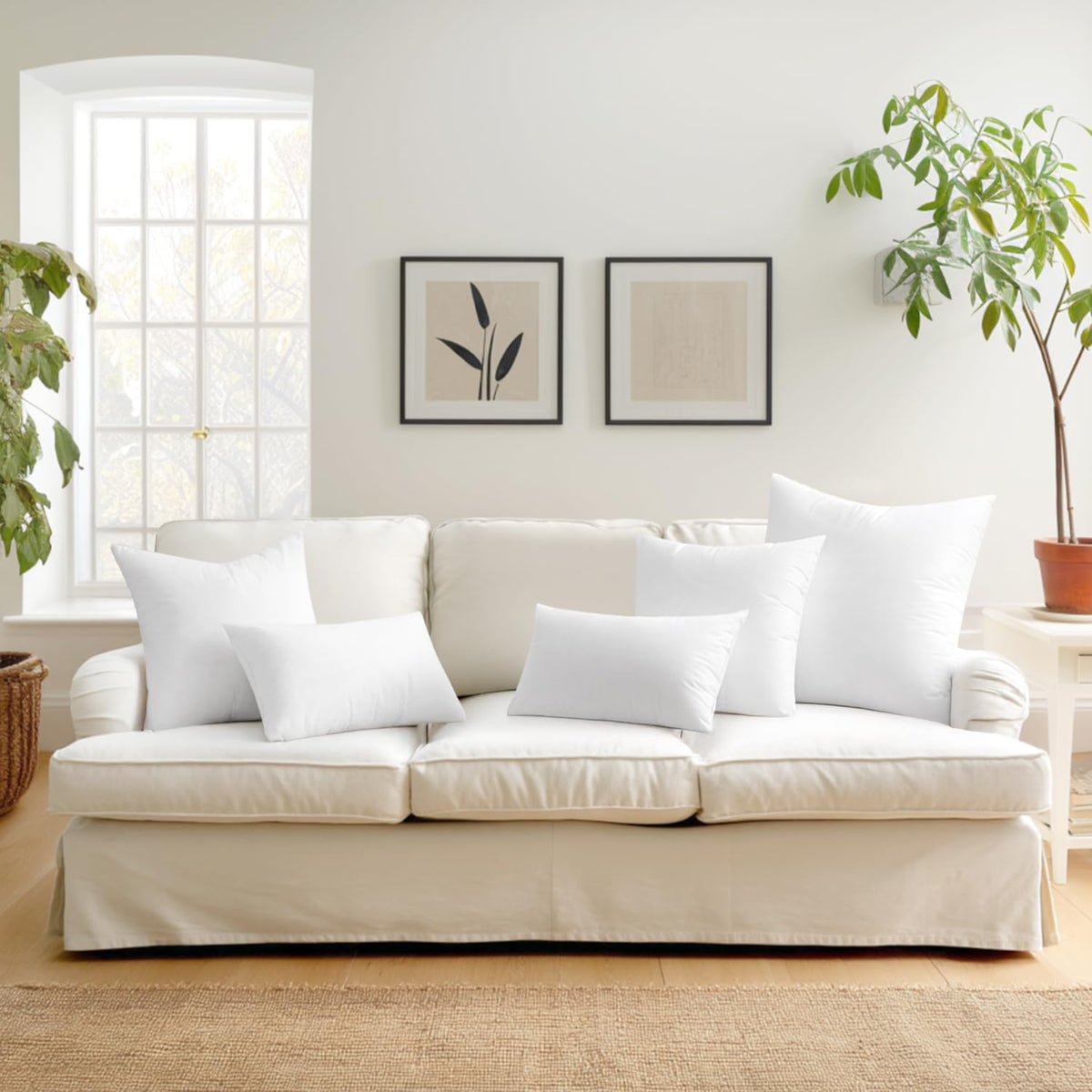 MIULEE easy-care machine-washable inserts stay fresh with gentle cycle.