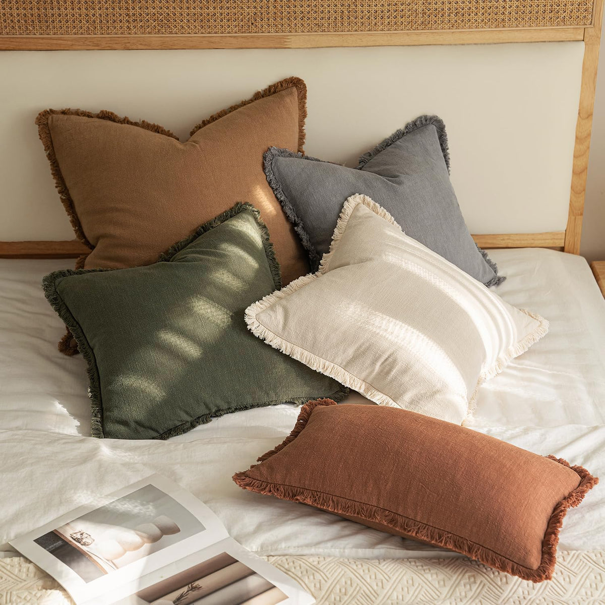 MIULEE easy-care pillow cover 24x24 easy to clean and maintain.
