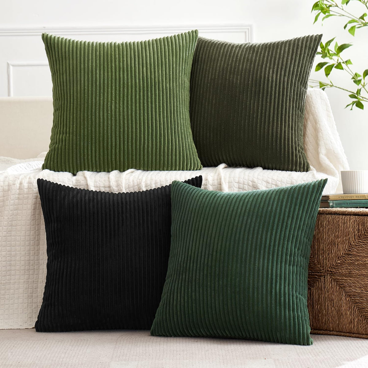 MIULEE easy-care pillow cover for cold wash and low maintenance