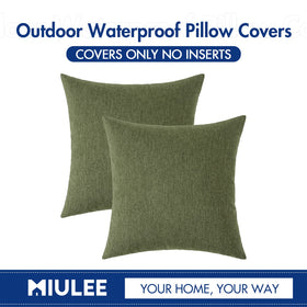 MIULEE easy-care pillow cover suitable for hand wash or cold cycle.