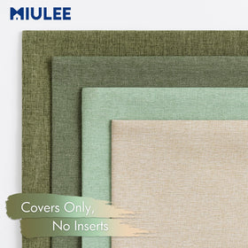 MIULEE easy-clean pillow cover suitable for outdoor use.