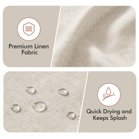 MIULEE curtain with reinforced top header and rust-resistant grommets